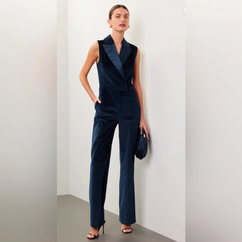 SIMKHAI Velvet Jumpsuit - Picture 1 of 6